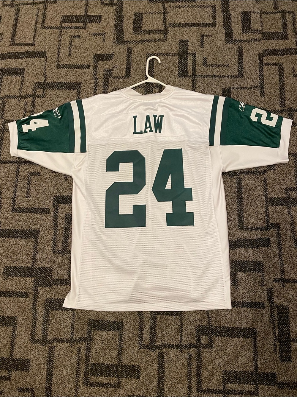 Reebok Authentic Jersey Ty Law NY New York Jets Men 48 XL Stitched New - Picture 2 of 2